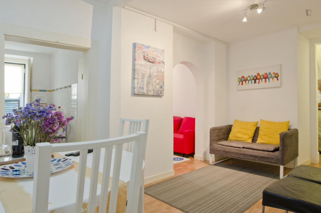 High-quality 1-bedroom apartment in popular Bairro Alto