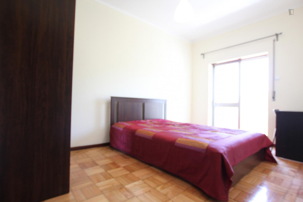 Comfortable double bedroom for a student near Braga Parque