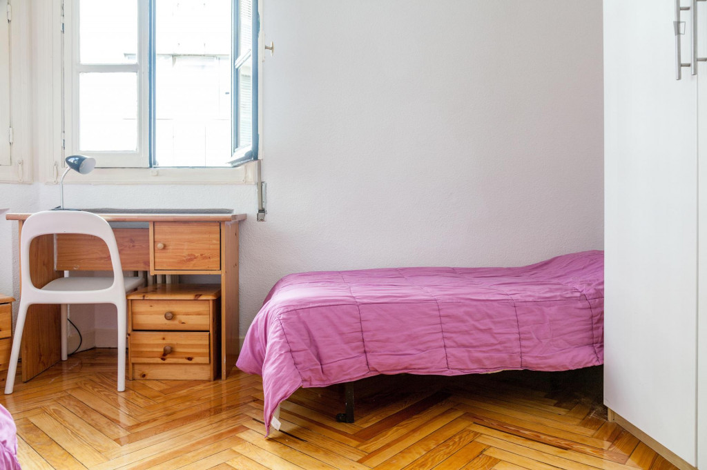 Twin bedroom near the Gran Vía