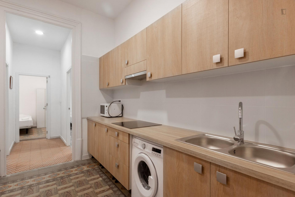 Spacious bedroom in Barrio gótico