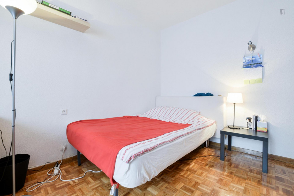 Neat double bedroom in a 4-bedroom student flat, in Castilla