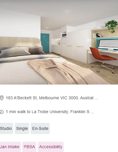  Y Suites on A'Beckett Wheelchair Accessible Student Accommodation in Melbourne