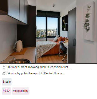 Unilodge Toowong Wheelchair Accessible Student Accommodation in Brisbane