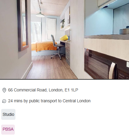 Go Britanya - IQ Aldgate Residence Student Studio Room in London