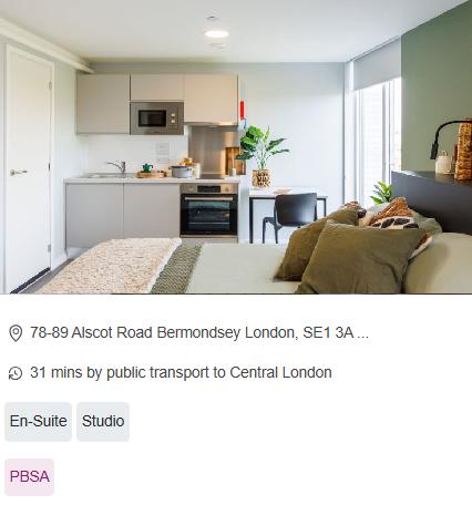 Element Bermondsey Private Student Accommodation in London