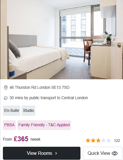 Lewisham Residence - Flexible Tenancies Private Student Accommodation in London