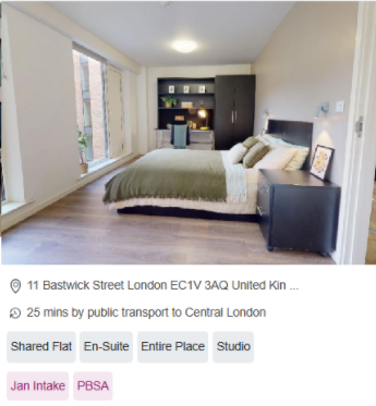 iQ City 2+ Bedroom Student Accommodation in London