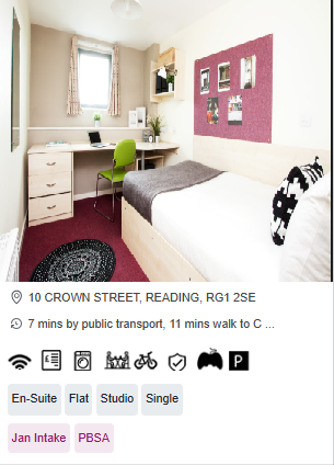 Crown House Top Rated Student Accommodation in Reading